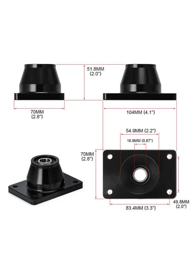 Silvery Gear Lever Base Connector Shift Kit For Peugeot 206 306 Car Modification - Image 2
